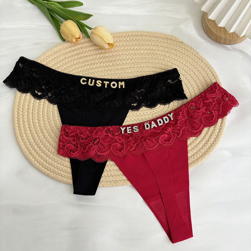 Personalizado tanga nome carta - Thong Bikini Women avaliação e preço