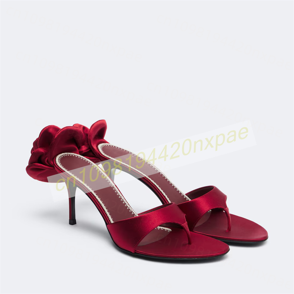 Sandálias femininas vermelhas  - Slip Dress Satin avaliação e preço
