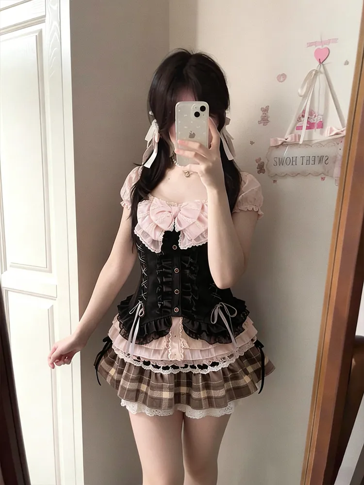 Conjunto de Três Peças Japonês - Cami Top Lace avaliação e preço